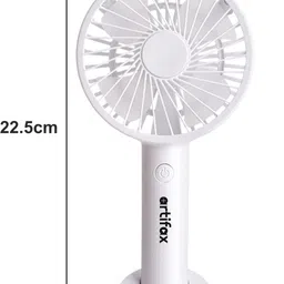 Artifax Rechargeable Portable Fan With Compact Design |Detachable Desktop Stand and Mobile Holder USB Fan image 2