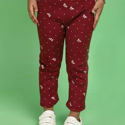 V-Mart Girls Conversational Printed Cotton Ankle-Length Leggings-picture-10