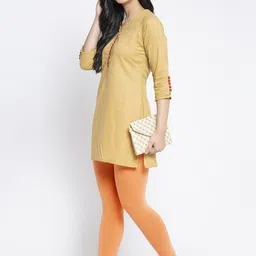 GRACIT Women Pack Of 3 Cotton Lycra Solid Ankle Length Leggings image 4