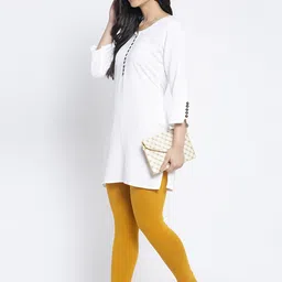 GRACIT Women Pack Of 3 Cotton Lycra Solid Ankle-Length Leggings image 4