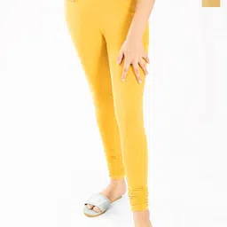 FRENCH KLEIDER Girls Pack Of 2 Pure Cotton Churidar Length Leggings image 1
