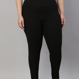 Go Colors Women Black Solid Ankle Length Leggings-image-81