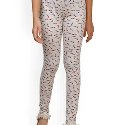 IndiWeaves Girls Pack Of 3 Printed Super Soft Ankle Length Pure Cotton Leggings-picture-22