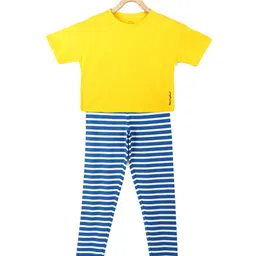 Peter England Girls Cotton T-shirt with Leggings-picture-35