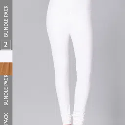 Dollar Missy Women Pack Of 2 Mid Rise Slim Fit Churidar Length Leggings-image-90