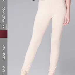 Dollar Missy Women Pack Of 2 Mid Rise Slim-Fit Churidar Length Leggings-image-76