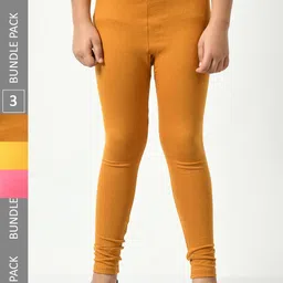 BAESD Girls Pack Of 3 Churidar-length Leggings-picture-12