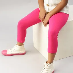 De Moza Girls Three-Fourth Length Leggings image 2