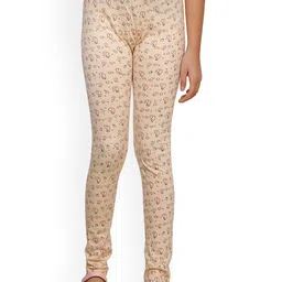 IndiWeaves Girls Pack Of 3 Printed Ankle Length Pure Cotton Leggings image 5