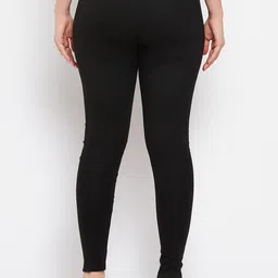 Clora Creation Women Pack Of 2 Beige & Black Solid Ankle-Length Leggings image 2