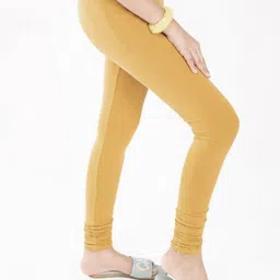 FRENCH KLEIDER Girls Pack Of 2 Pure Cotton Churidar Length Leggings image 5