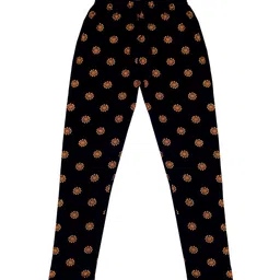 IndiWeaves Girls Pack of 5 Printed Skin Friendly Pure Cotton Ankle Length Legging image 2