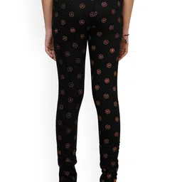 IndiWeaves Girls Pack Of 4 Printed Pure Cotton Ankle Length Leggings image 4