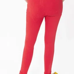FRENCH KLEIDER Girls Pack Of 2 Pure Cotton Churidar Length Leggings image 5