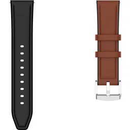 ACM WSM33U22BKBR1066 Pack of 2 Watch Strap Leather Silicone 22mm for Fossil Q Wander Gen 2 Smartwatch (Black/Brown) Smart Watch Strap image 4