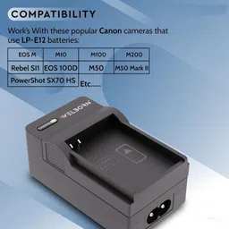 Picmaa LPE-12 camera battery charger Eos M, M2, M10, M50, M100, 100DCamera Battery Charger image 3