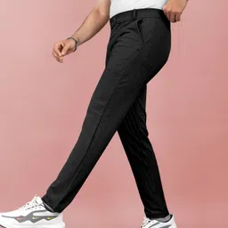 flicfol Pack of 2 Men Regular Fit Multicolor Polycotton Trousers image 3