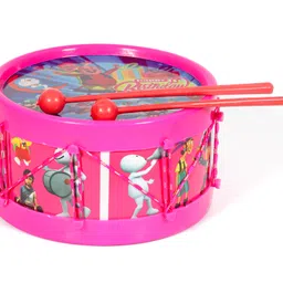 khushi enterprise Musical Drum 2 Piece Set ( 17.4 x 9.2 cm ), Platic, 500g image 2