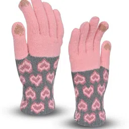 Self Design Winter Women Gloves-image-94