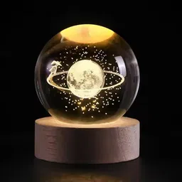 dssb Crystal Ball 3D Inner Carved Small Crystal Ball Light with Wood Base Night Lamp-picture-10