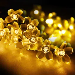 nisco 36 LEDs 6 m Yellow Steady Flower Rice Lights image 4
