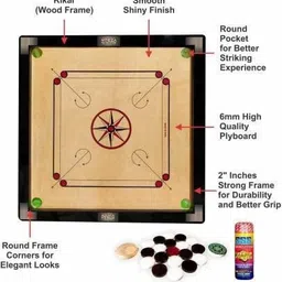 dtd Matte large Carrom Board ,Sheet coins Striker (32 x 32 Inch)# 80 cm Carrom Board-picture-40