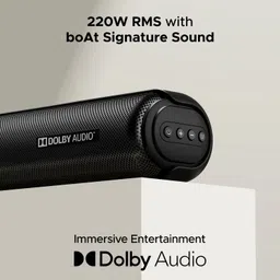 boAt Aavante Bar 1850D with Dolby Audio, Wireless Subwoofer & EQ Modes 220 W Bluetooth Soundbar image 2