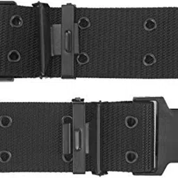 kumar's trend Men & Women Formal Black Nylon Belt image 2