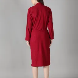 superior Full Maroon XL Bath Robe image 2