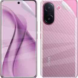 Vatsin Front and Back Screen Guard for ViVO V60, ViVO V60 [Back Carbon Fiber]-image-35