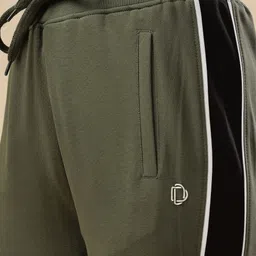 dollar Women Solid Dark Green Track Pants image 5