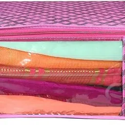 shree sawariya creation PINK FLOWER PACK OF 08 Cotton Laundry Bag-picture-20