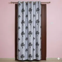 twolover 213 cm (7 ft) Long Door Cotton Blackout Curtain Single Curtain-picture-38