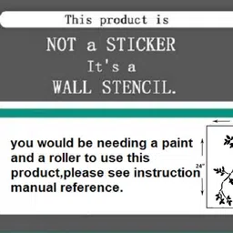 shine interiors Wall Stencils Wall Stencils Couple Branch (Size 16x24 Inch) Reusable Sheet. Birds On the Tree Stencil image 2