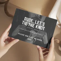 aanyacentric 5.8x8.3inch Will You be My Groomsman Invites with Envelopes Invitation Card image 4