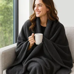 flipkart smartbuy Solid Single Fleece Blanket for Mild Winter image 4