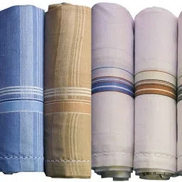 supriya Combo White & Multicolor Men's 41x41Cm Pack of 12 ["Multicolor"] Handkerchief image 3