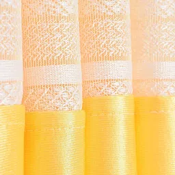 arick home 274 cm (9 ft) Long Door Polyester Semi Transparent Curtain (Pack Of 2) image 3