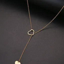 sharanya Charming Hearts Pendant Gold Plated Pendant Necklace For Women Gold-plated Alloy Pendant-picture-24