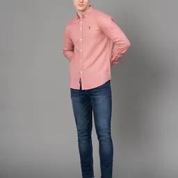 red tape Men Regular Fit Solid Button Down Collar Casual Shirt image 5