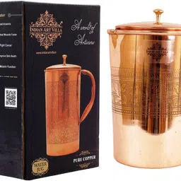 indianartvilla 1.5 L Copper Water Jug-picture-21
