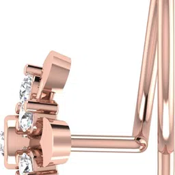avsar Anura 18kt Diamond Rose Gold Nose Wire image 5