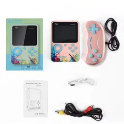 HG WORLD Retro G5 Game Box 2 Player Classic Video Games Portable Handheld Pocket 128 MB GB with Games Contra, Tank, Bomber Man Etc. image 2