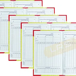 lrs Teacher Attendance Register with Time and Signature In and Out 100 Pages - Pack of 5 - 32*20 cm 3-Part Teacher Attendance Register-picture-10