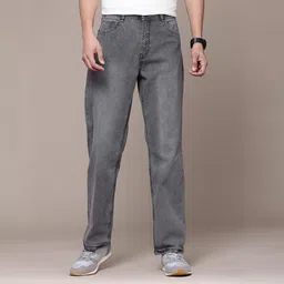 roadster Men Straight Fit Mid Rise Grey Jeans-picture-10