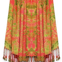 chandwasia Printed Viscose, Satin Blend Women Multicolor Stole image 1