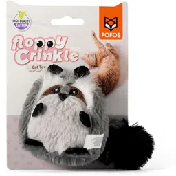 FOFOS Floppy Crinkle Cat Toy Raccoon Rubber Training Aid For Cat-picture-16