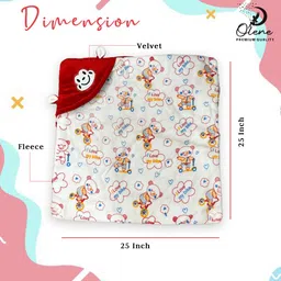 olene New Born Baby Hooded Printed Stitched Comfort and safety Sleeping Bag image 3