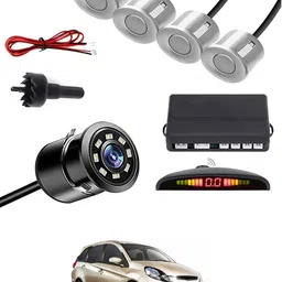 maties Car Parking Sensors - Set of 4 with Reverse Parking Camera (Silver)-188 Reversing Electromagnetic Parking Sensors With Camera-188 Parking Sensor-picture-35