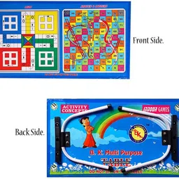 stepping stones Ludo snakes ladders game 2 in 1 lapttop study table game Educational Board Games image 2